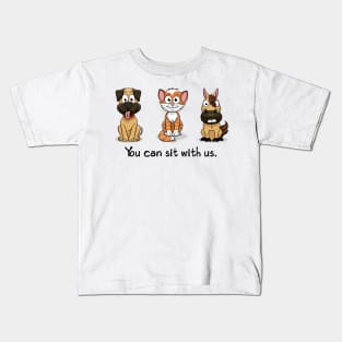 'You Can Sit With Us' Radical Kindness Anti Bullying Shirt Kids T-Shirt